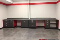 red-and-grey-garage-cabinets